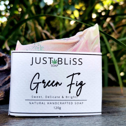JUSTBLISS: SOAP BAR: Green Fig Secret Garden