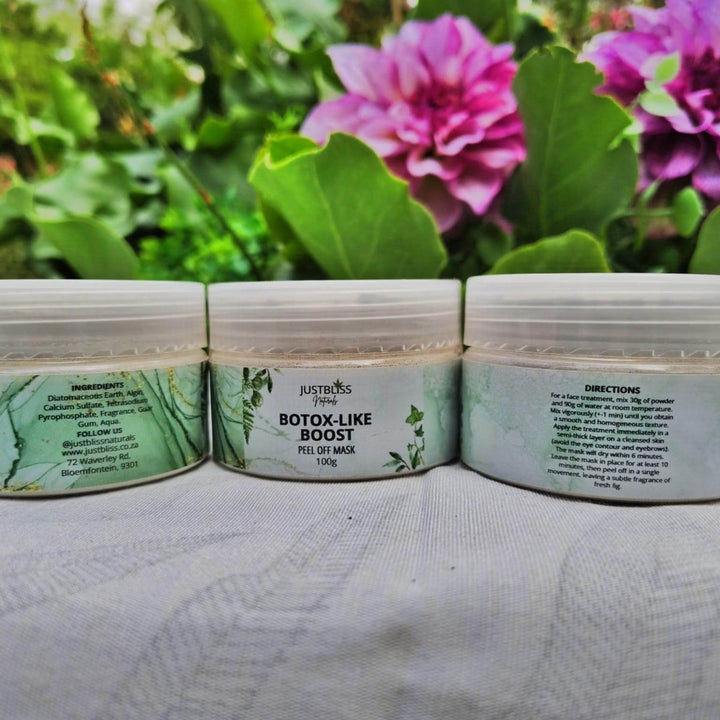 Argireline Botox - Like Clay Face Mask – Natural Firming & Hydration JUSTBLiSS Naturals