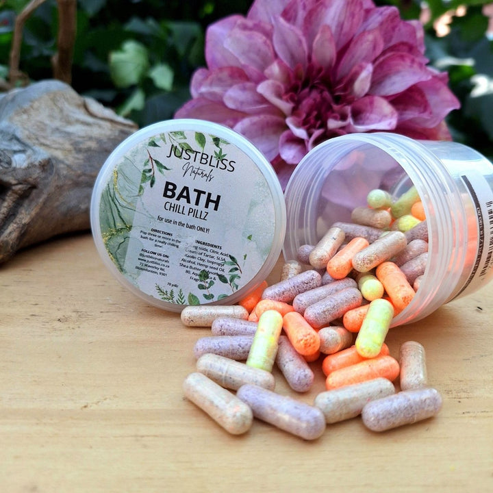 Bath Chill Pillz – Plant - Based Bath Capsules for Relaxation JUSTBLiSS Naturals