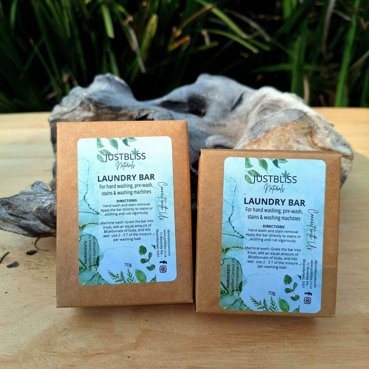 Coconut Laundry Detergent Bar – Natural, Eco - Friendly & Sensitive Skin Safe JUSTBLiSS Naturals