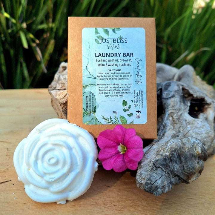 Coconut Laundry Detergent Bar – Natural, Eco - Friendly & Sensitive Skin Safe JUSTBLiSS Naturals