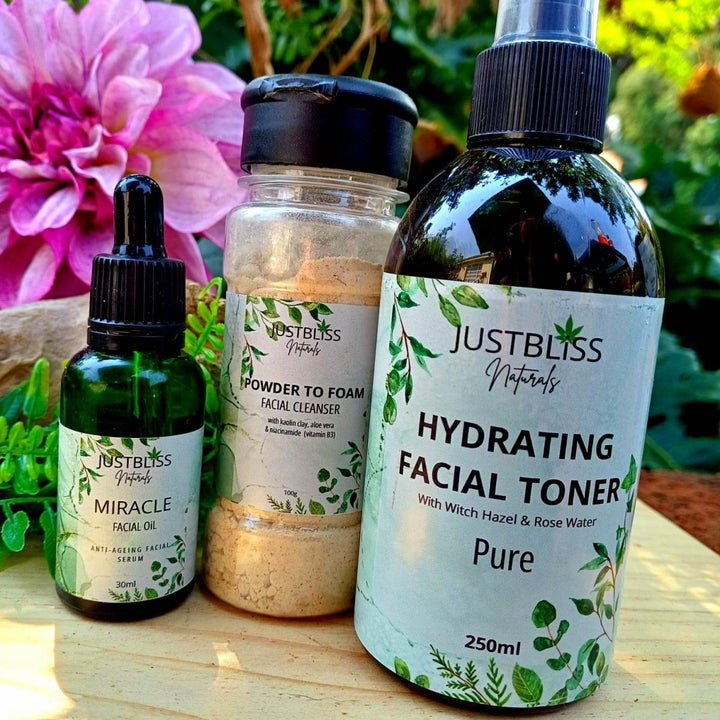 Facial Starter Kit for Normal & Combination Skin – JUSTBLiSS Naturals JUSTBLiSS Naturals