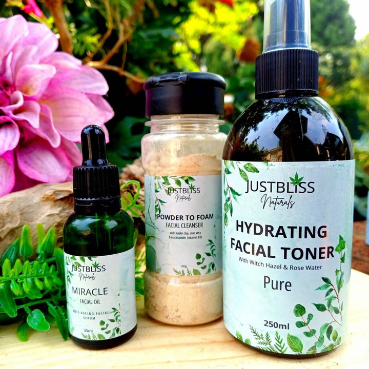 Facial Starter Kit for Normal & Combination Skin – JUSTBLiSS Naturals JUSTBLiSS Naturals