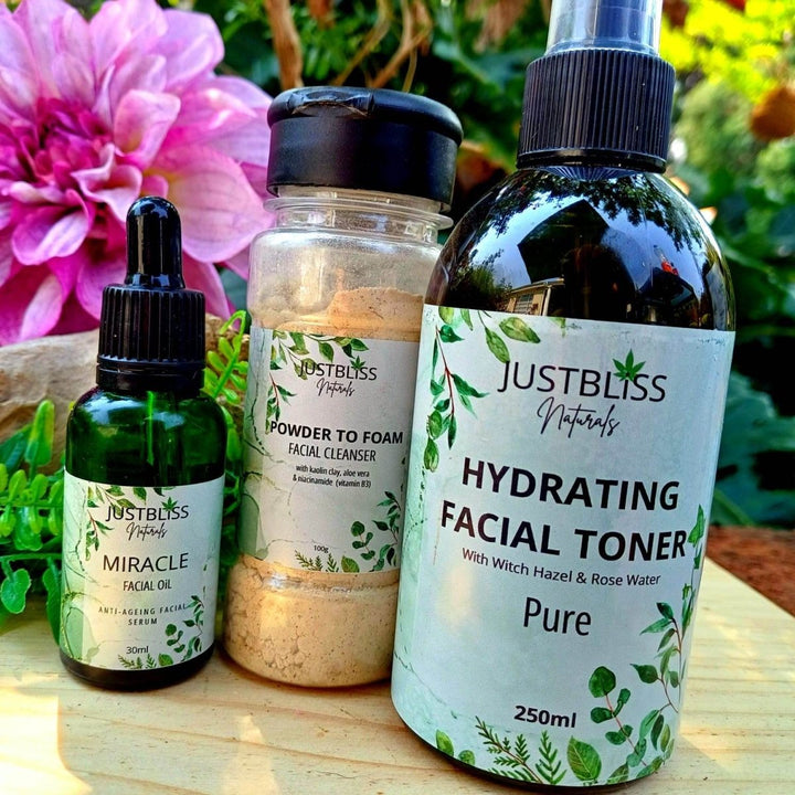 Facial Starter Kit for Normal & Combination Skin – JUSTBLiSS Naturals JUSTBLiSS Naturals
