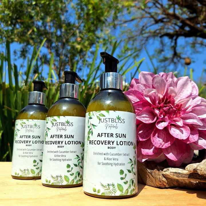 Plant - Based Sun Protection Trio – Face SPF 20, Body SPF 30 & After - Sun Lotion JUSTBLiSS Naturals