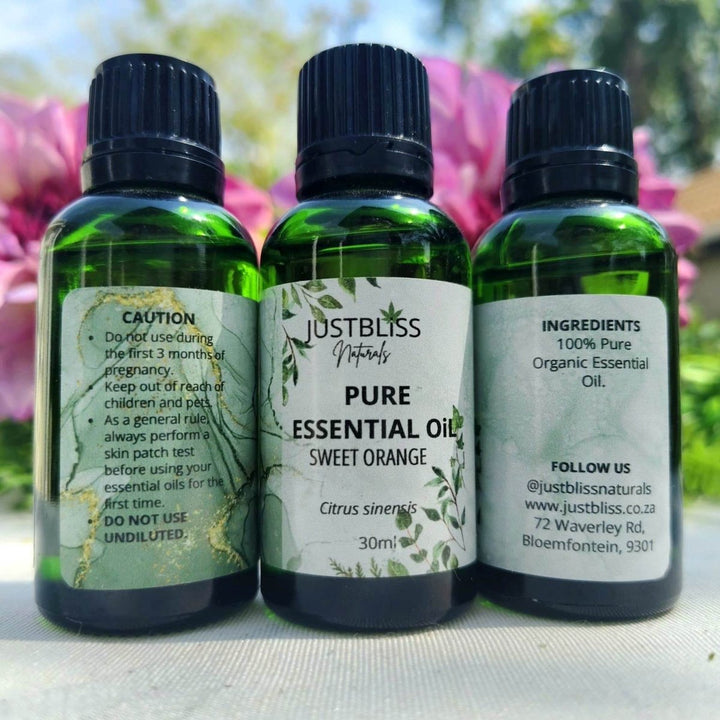 Sweet Orange Essential Oil (Organic) – Uplifting & Pure Aromatherapy JUSTBLiSS Naturals