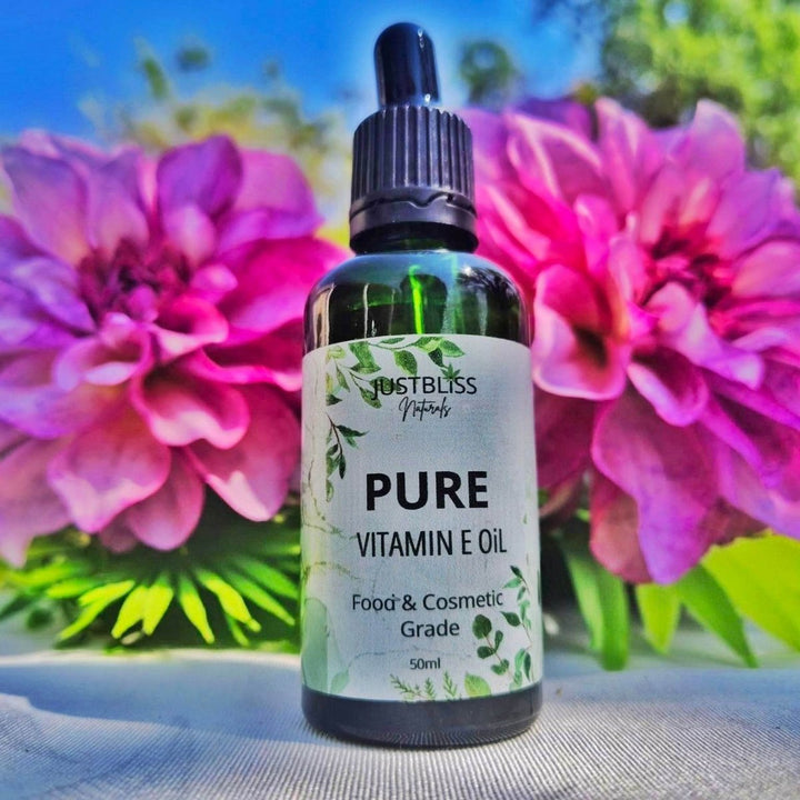 Vitamin E Oil 50ml – 100% Pure Antioxidant for Skin & Hair JUSTBLiSS Naturals