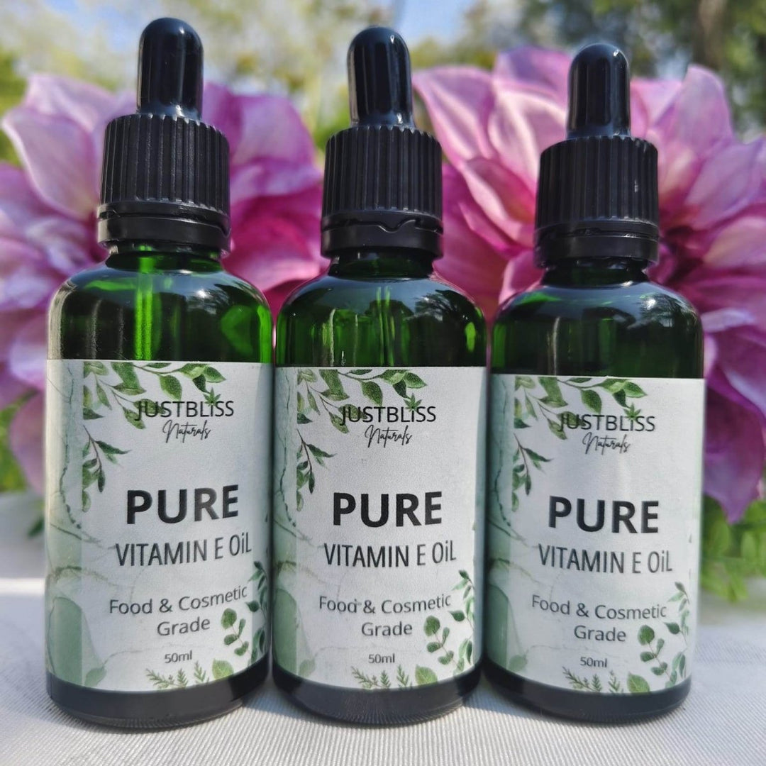 Vitamin E Oil 50ml – 100% Pure Antioxidant for Skin & Hair JUSTBLiSS Naturals