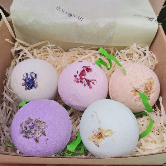 JUSTBLISS: GIFT BOXES: 5 bath bombs (variety)