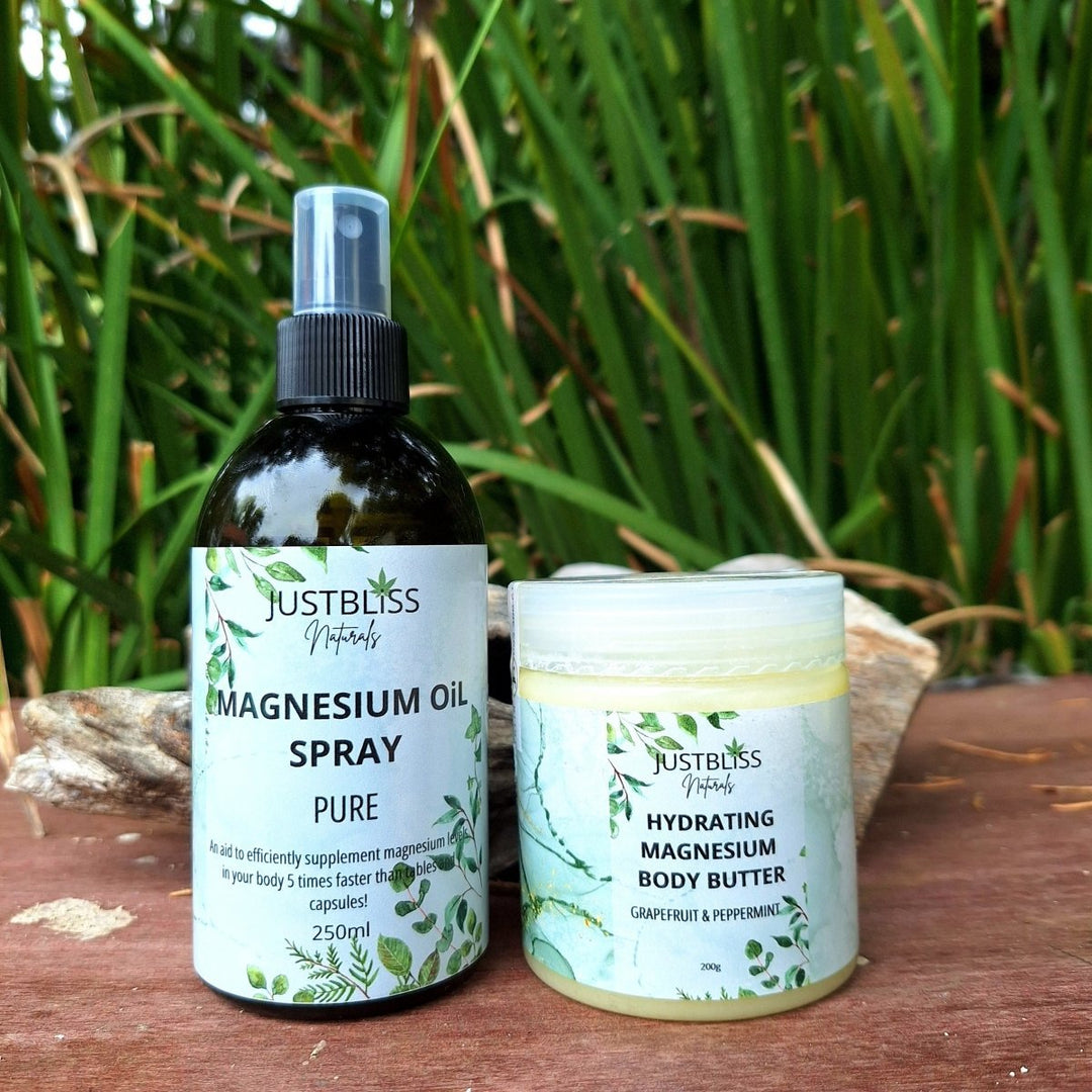 MAGNESIUM WHIPPED BODY BUTTER VERSUS MAGNESIUM OIL SPRAY? - JUSTBLiSS Naturals