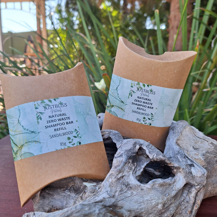 Eco-friendly Shampoo Bar Refill in sustainable kraft packaging, perfect for all hair types; botanical ingredients cleanse and hydrate.