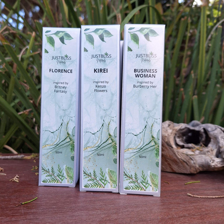 Floral Perfume for Women - Oil Based 50ml Bottles - Florence, Kirei, Business Woman Collection