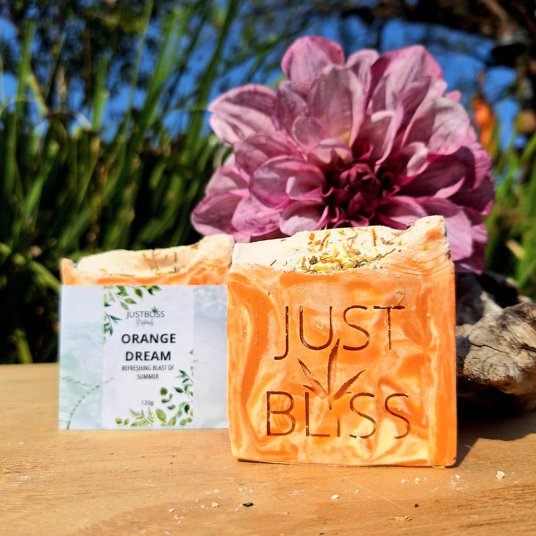 Orange Dream Natural Soap Bar – Handcrafted, Vegan, Citrus Fresh - JUSTBLiSS Naturals