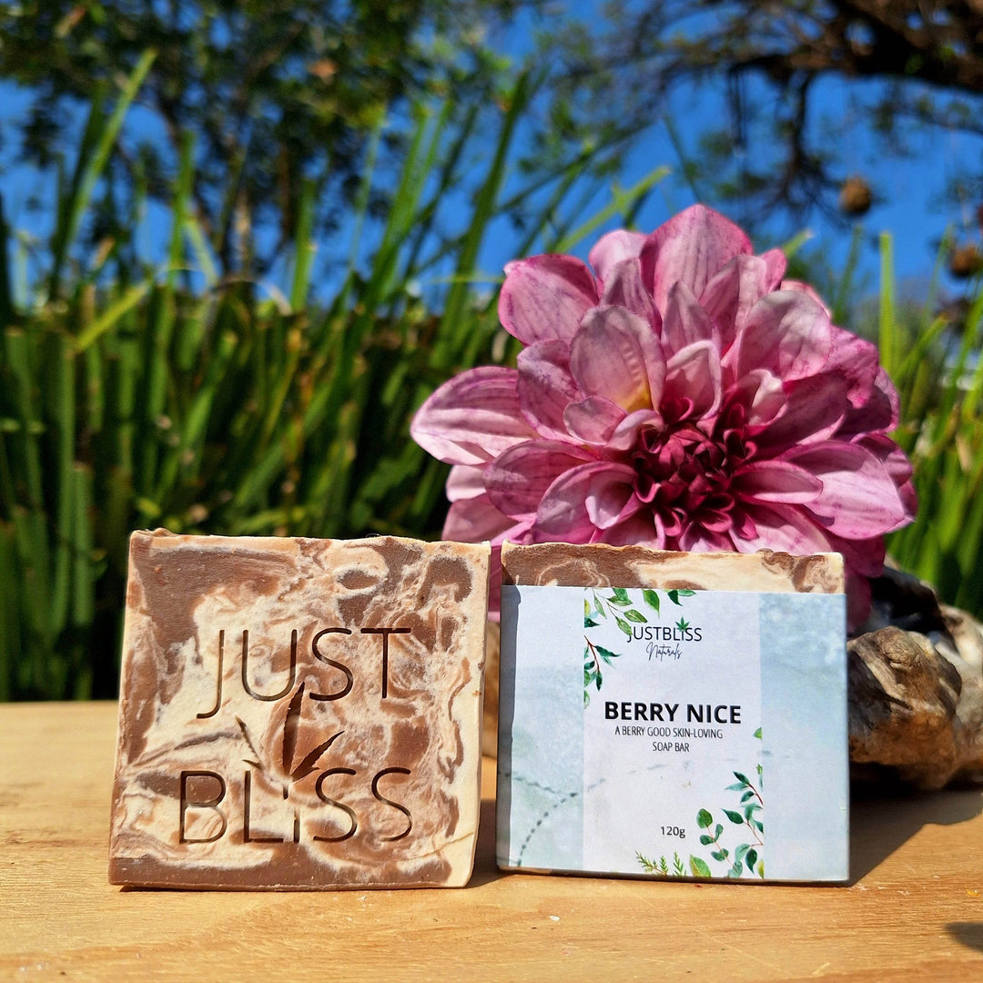 Berry Nice Soap Bar – Handcrafted Vegan Cleanser for Soft, Glowing Skin - JUSTBLiSS Naturals