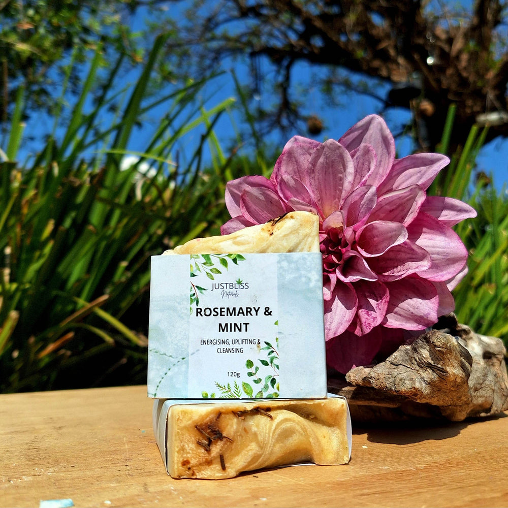 Rosemary & Mint Artisan Soap Bar – Refreshing Natural Cleanse - JUSTBLiSS Naturals