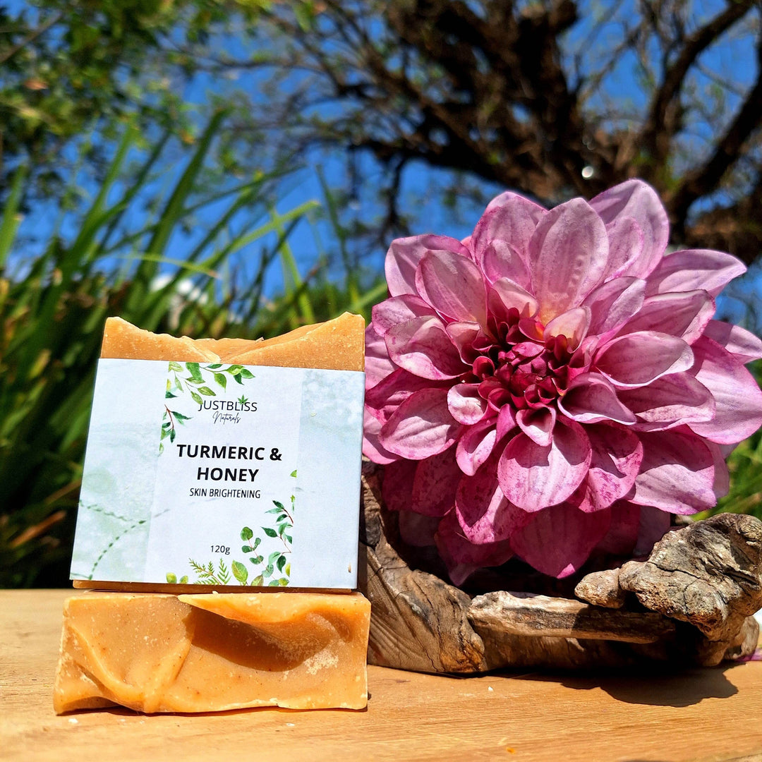 Turmeric & Honey Natural Soap Bar – Brightening & Moisturizing - JUSTBLiSS Naturals