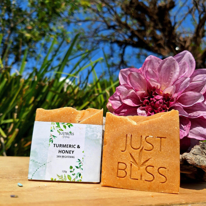 Turmeric & Honey Natural Soap Bar – Brightening & Moisturizing - JUSTBLiSS Naturals