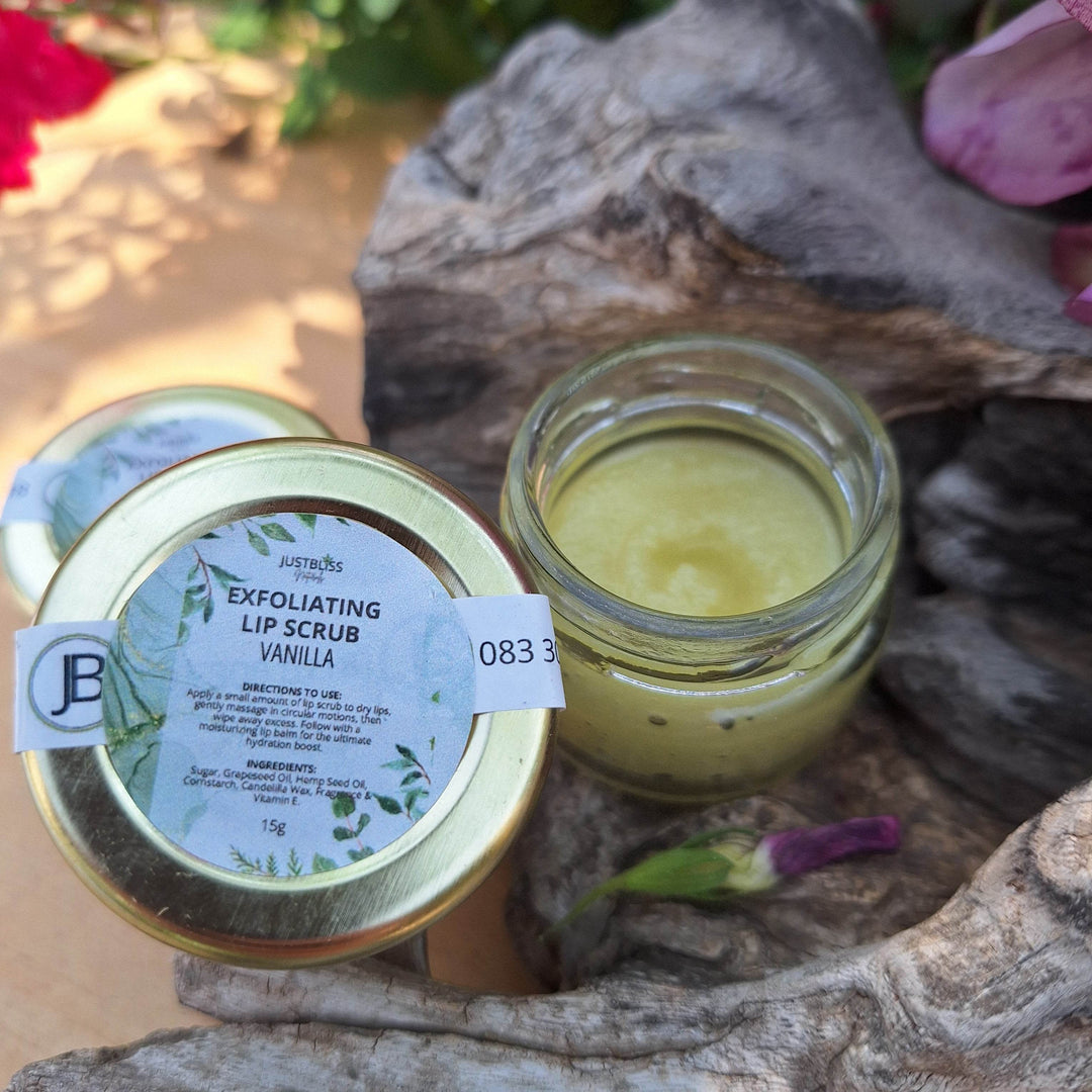 Lip Care Bundle – CBD Lip Balm & Exfoliating Lip Scrub - JUSTBLiSS Naturals