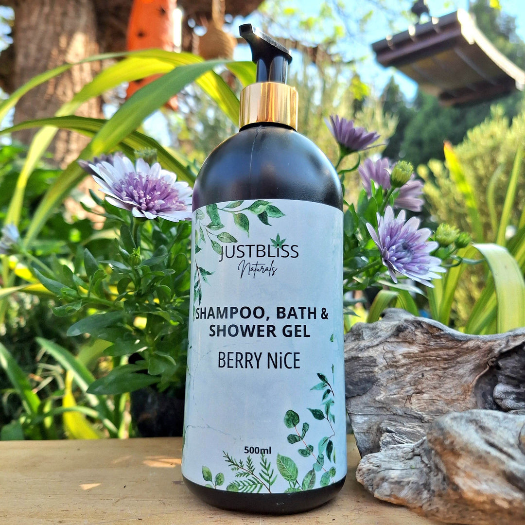 BATH & SHOWER - 3-in-1 Shampoo, Bath and Shower Gel - JUSTBLiSS Naturals