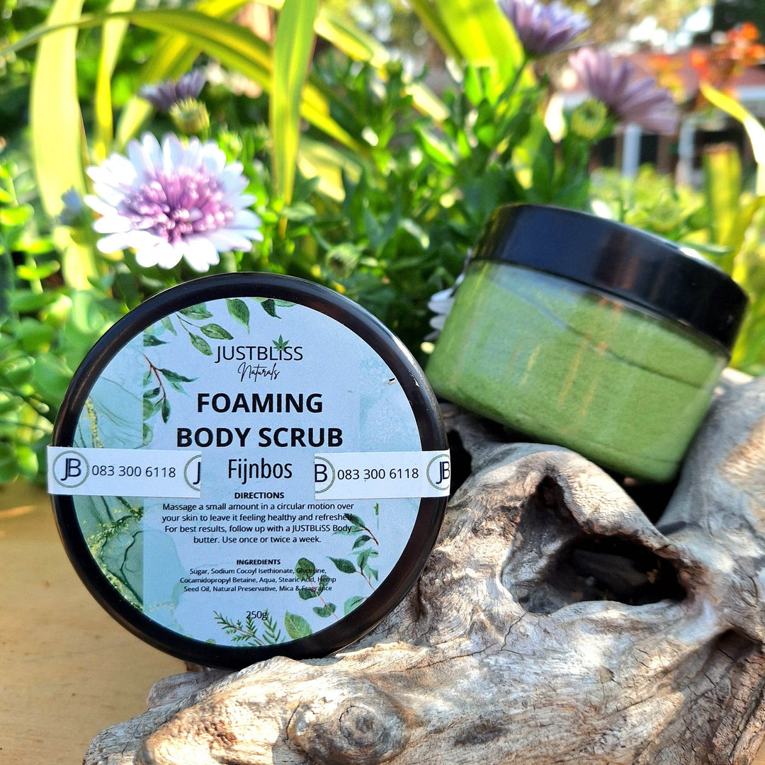 Foaming Body Scrub – Plant-Based Exfoliation in Refreshing Scents - JUSTBLiSS Naturals