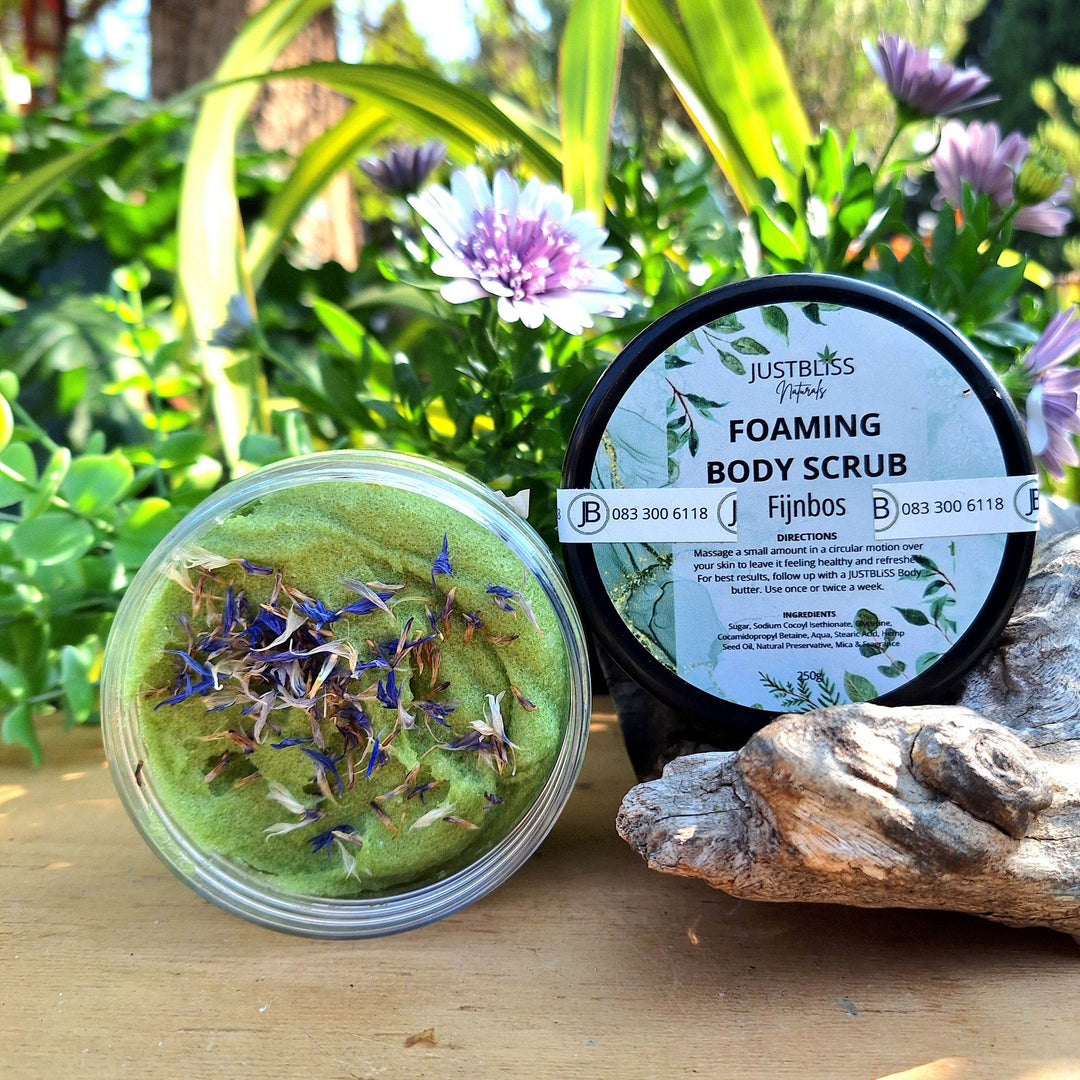 Foaming Body Scrub – Plant-Based Exfoliation in Refreshing Scents - JUSTBLiSS Naturals