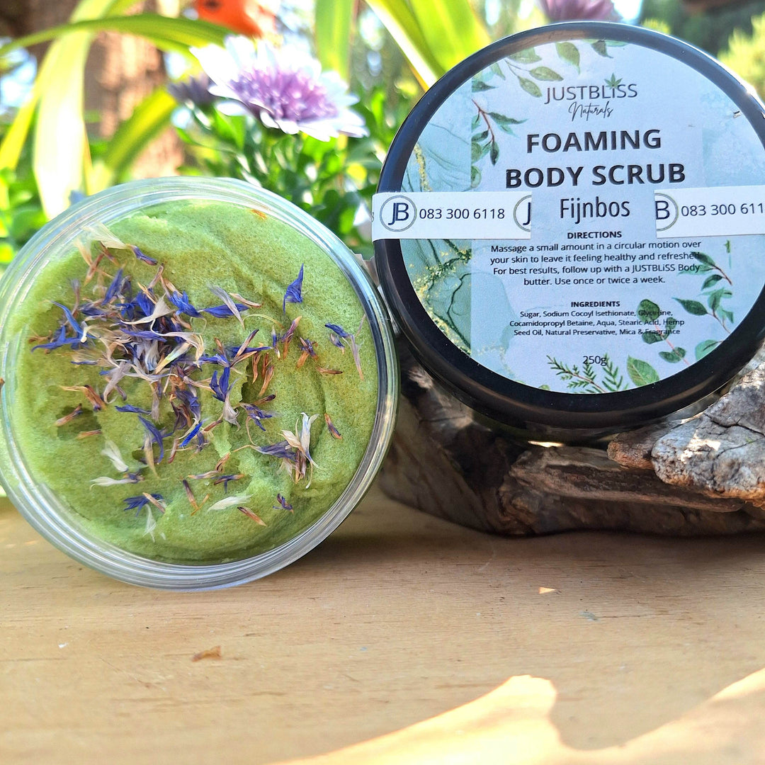 Foaming Body Scrub – Plant-Based Exfoliation in Refreshing Scents - JUSTBLiSS Naturals