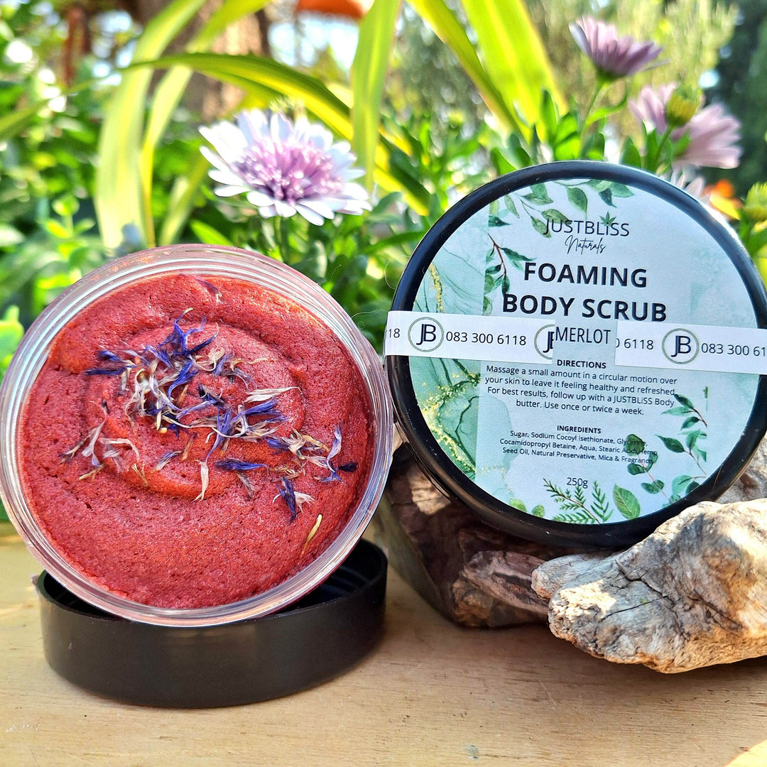 Foaming Body Scrub – Plant-Based Exfoliation in Refreshing Scents - JUSTBLiSS Naturals