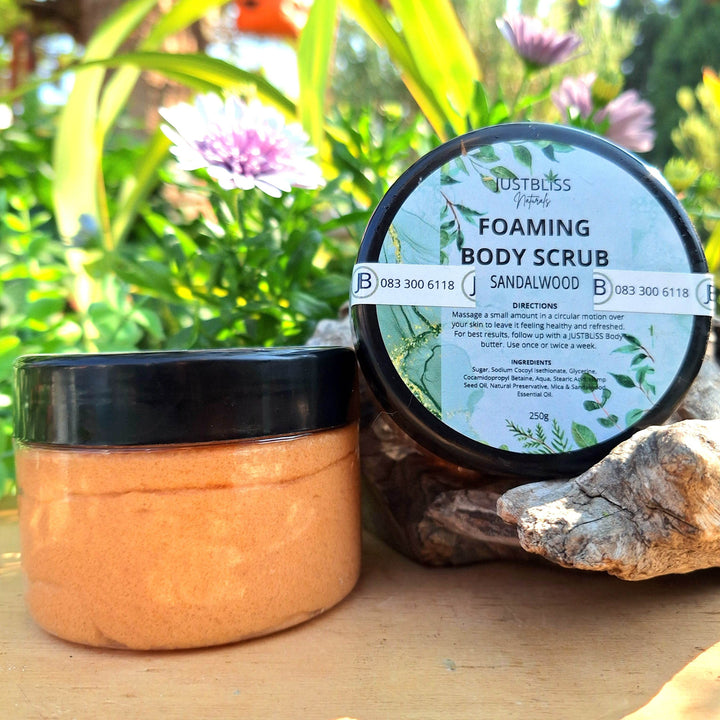 Foaming Body Scrub – Plant-Based Exfoliation in Refreshing Scents - JUSTBLiSS Naturals