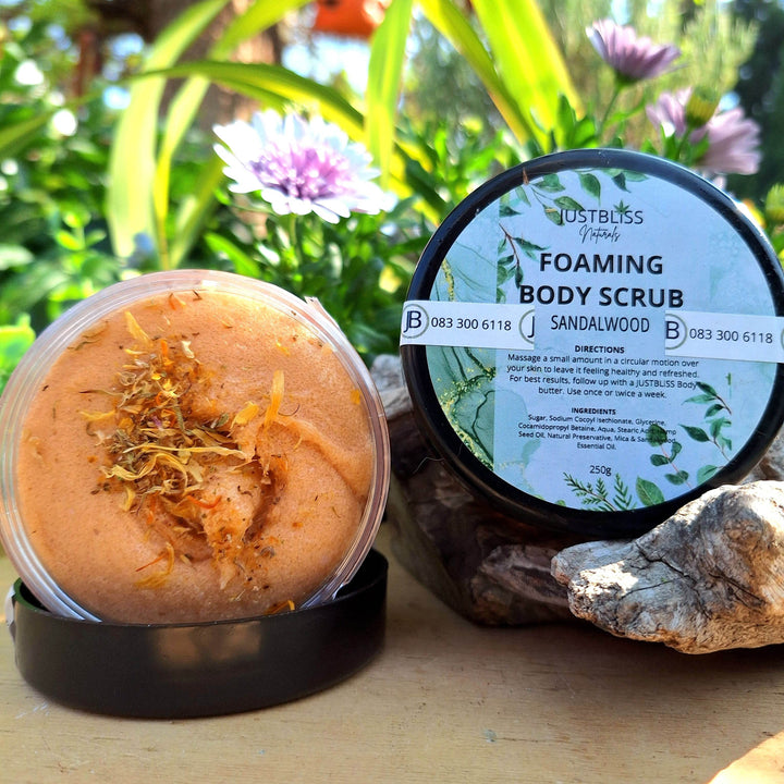 Foaming Body Scrub – Plant-Based Exfoliation in Refreshing Scents - JUSTBLiSS Naturals