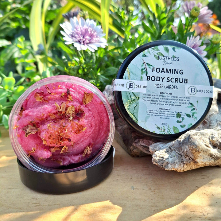 Foaming Body Scrub – Plant-Based Exfoliation in Refreshing Scents - JUSTBLiSS Naturals