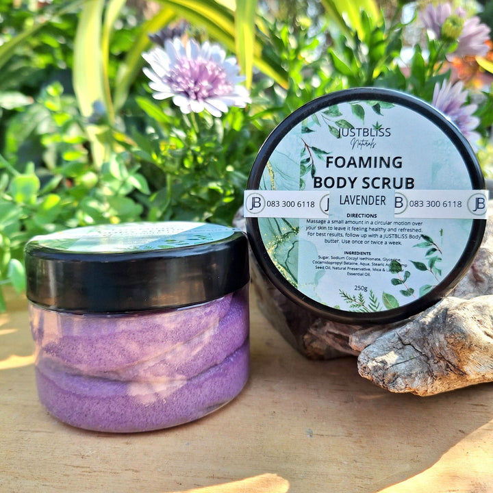 Foaming Body Scrub – Plant-Based Exfoliation in Refreshing Scents - JUSTBLiSS Naturals