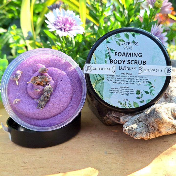 Foaming Body Scrub – Plant-Based Exfoliation in Refreshing Scents - JUSTBLiSS Naturals