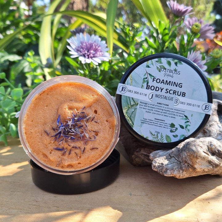 Foaming Body Scrub – Plant-Based Exfoliation in Refreshing Scents - JUSTBLiSS Naturals