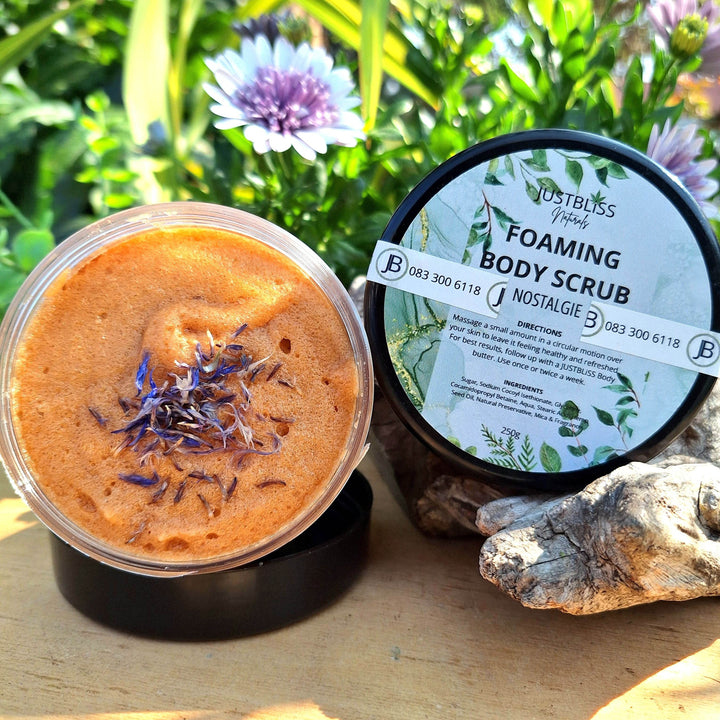 Foaming Body Scrub – Plant-Based Exfoliation in Refreshing Scents - JUSTBLiSS Naturals