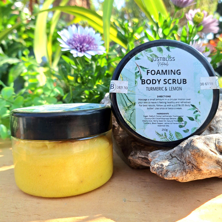 Foaming Body Scrub – Plant-Based Exfoliation in Refreshing Scents - JUSTBLiSS Naturals