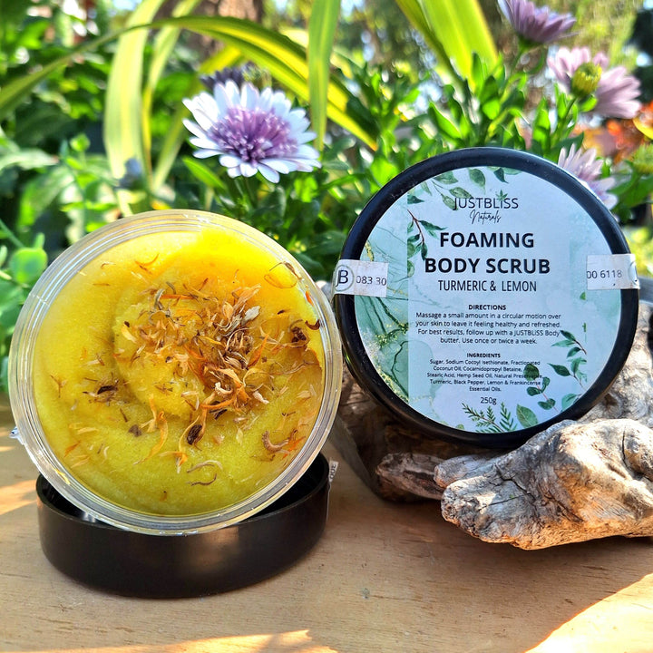 Foaming Body Scrub – Plant-Based Exfoliation in Refreshing Scents - JUSTBLiSS Naturals