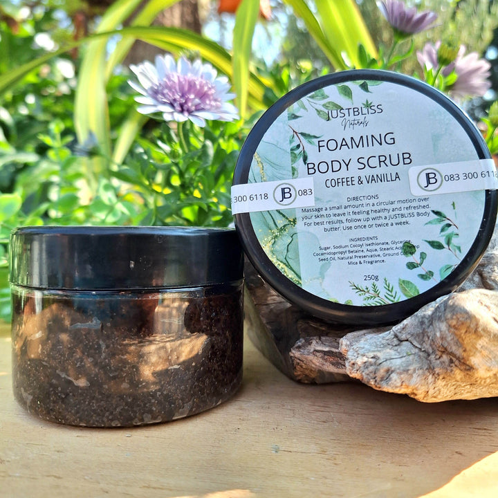 Foaming Body Scrub – Plant-Based Exfoliation in Refreshing Scents - JUSTBLiSS Naturals