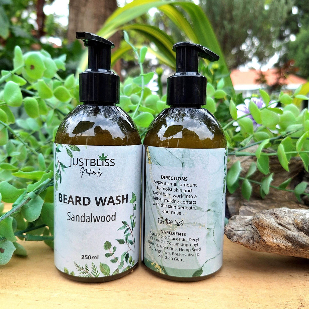 Natural Beard Wash – Sulphate-Free, Nourishing Cleanser (Various Scents) - JUSTBLiSS Naturals