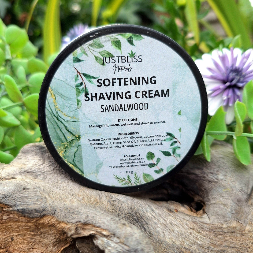Soften Shaving Cream – Luxurious, Natural & Smooth Skin (100g) - JUSTBLiSS Naturals