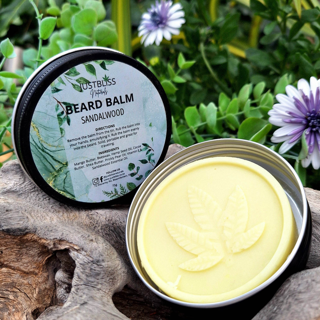 BEARD BALM: Sandalwood (85g) - JUSTBLiSS Naturals