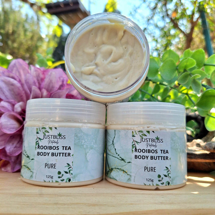 Rooibos Tea Body Butter – Deep Hydration & Antioxidant Care (Various Scents) - JUSTBLiSS Naturals