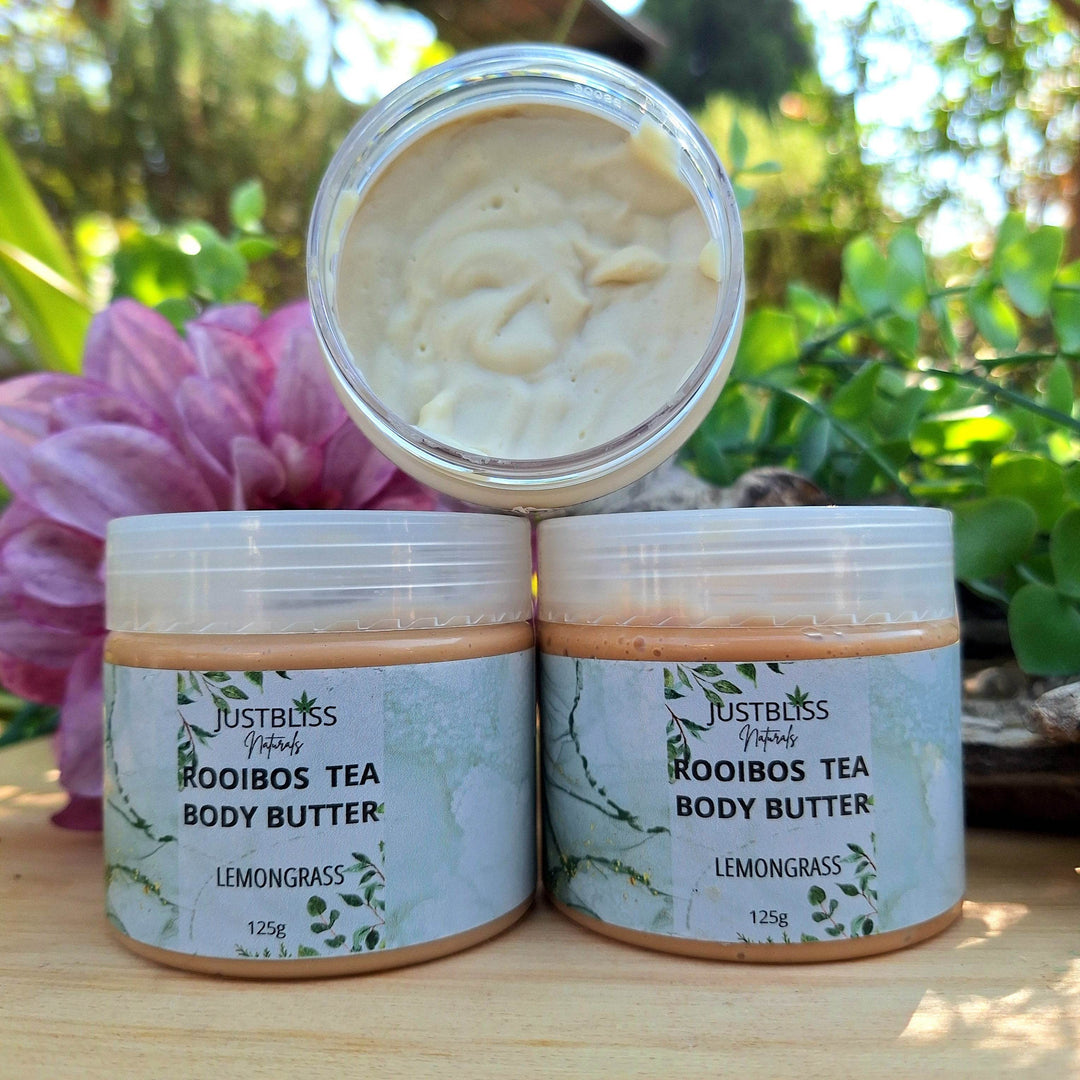 Rooibos Tea Body Butter – Deep Hydration & Antioxidant Care (Various Scents) - JUSTBLiSS Naturals