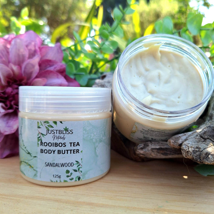 Rooibos Tea Body Butter – Deep Hydration & Antioxidant Care (Various Scents) - JUSTBLiSS Naturals