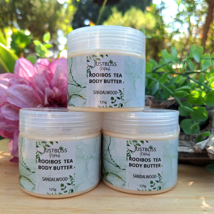 Rooibos Tea Body Butter – Deep Hydration & Antioxidant Care (Various Scents) - JUSTBLiSS Naturals