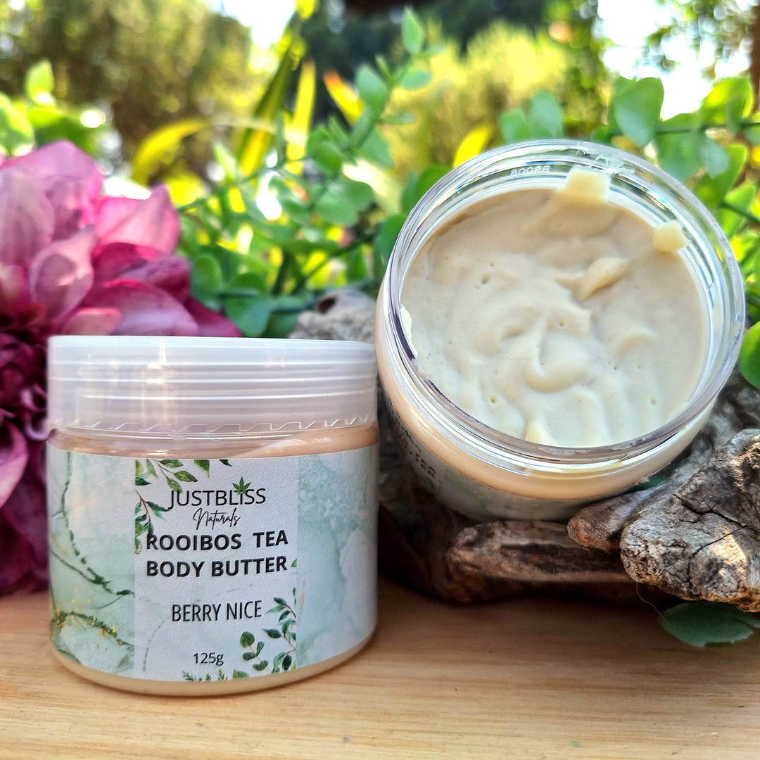 Rooibos Tea Body Butter – Deep Hydration & Antioxidant Care (Various Scents) - JUSTBLiSS Naturals
