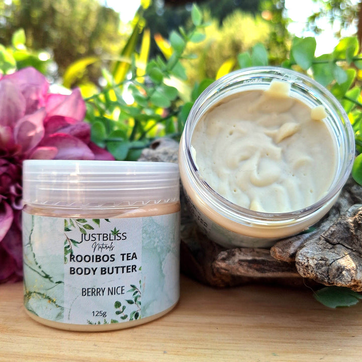 Rooibos Tea Body Butter – Deep Hydration & Antioxidant Care (Various Scents) - JUSTBLiSS Naturals
