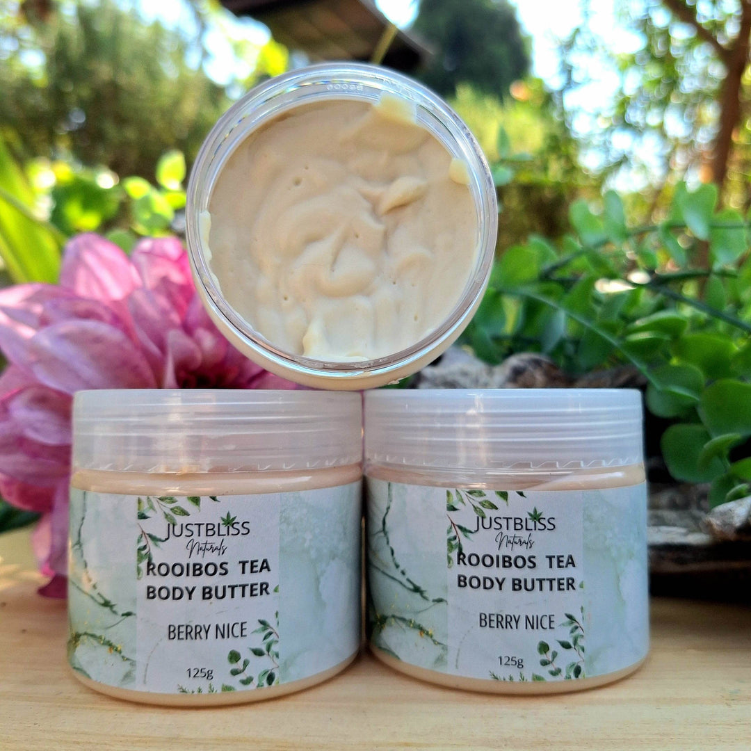 Rooibos Tea Body Butter – Deep Hydration & Antioxidant Care (Various Scents) - JUSTBLiSS Naturals