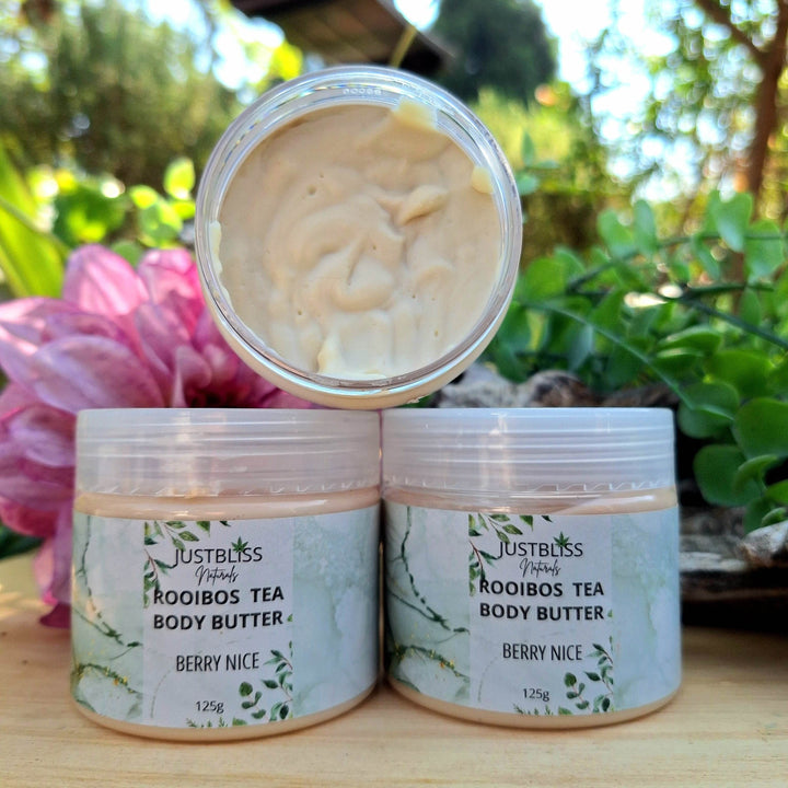 Rooibos Tea Body Butter – Deep Hydration & Antioxidant Care (Various Scents) - JUSTBLiSS Naturals