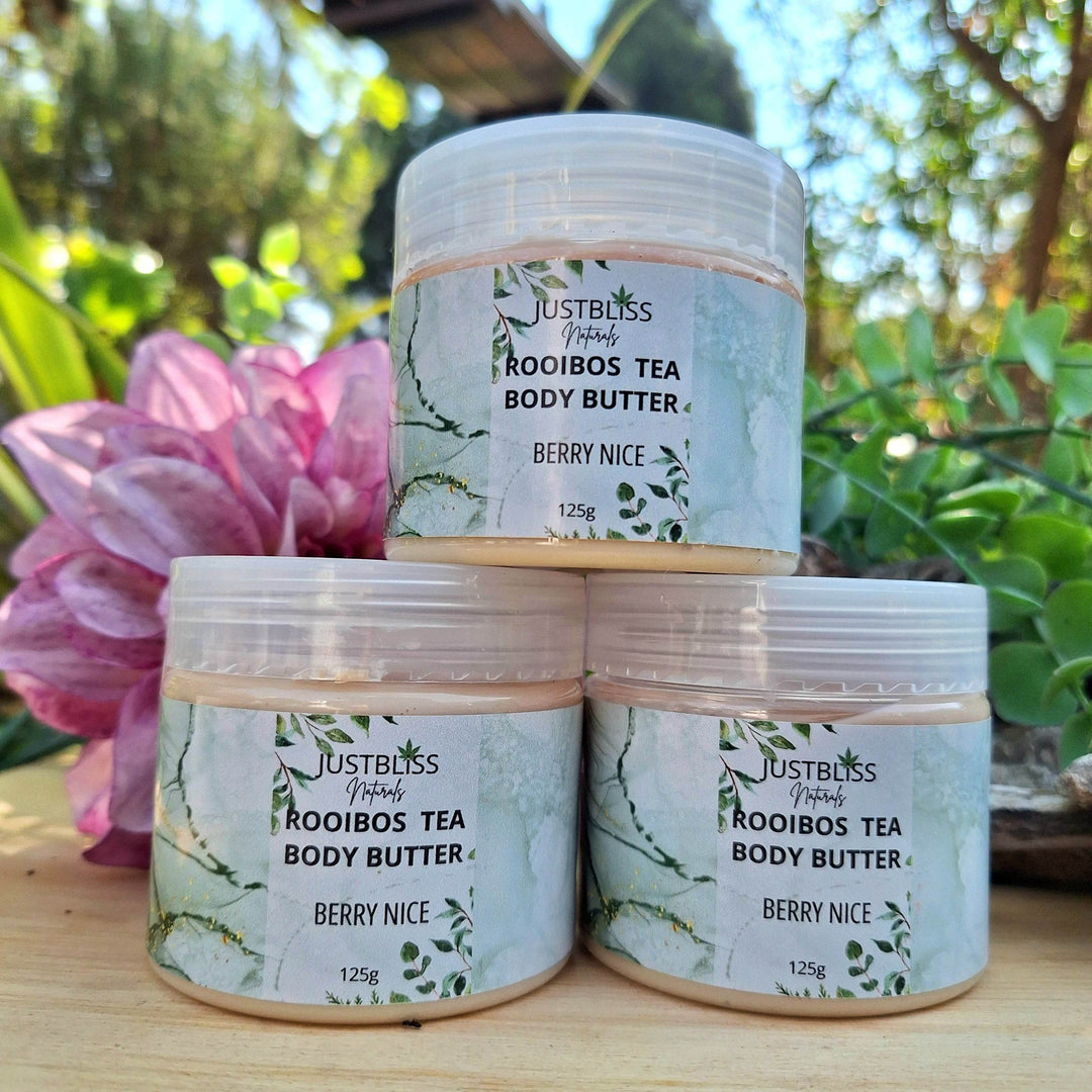 Rooibos Tea Body Butter – Deep Hydration & Antioxidant Care (Various Scents) - JUSTBLiSS Naturals
