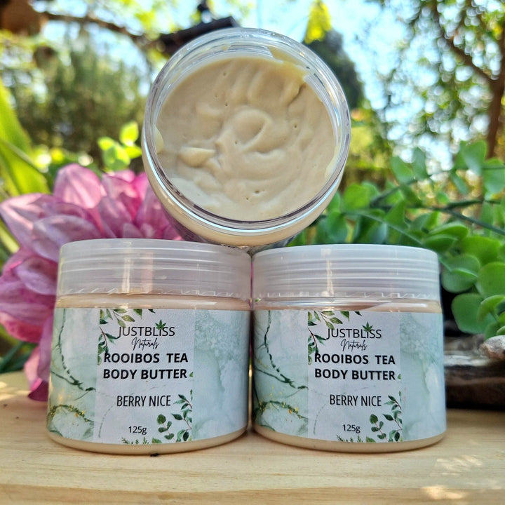 Rooibos Tea Body Butter – Deep Hydration & Antioxidant Care (Various Scents) - JUSTBLiSS Naturals